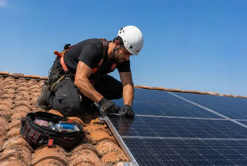 Maintenance et monitoring de panneaux solaires au Crès