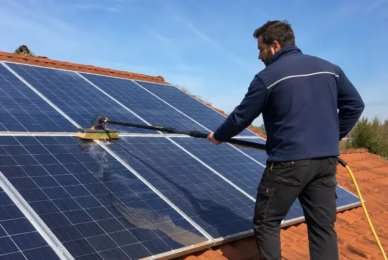 Nettoyage et entretien de panneaux solaires au Crès