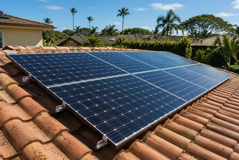Installation de panneaux solaires au Crès